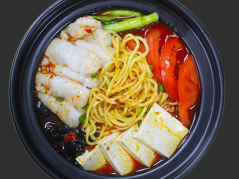 火山石爆面快餐