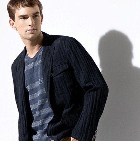 馬基堡2013春季新款立領修身夾克