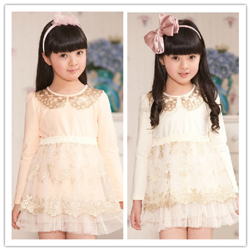 2013新款女童韓版蕾絲網紗公主裙
