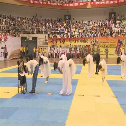 峰道會跆拳道表演現場