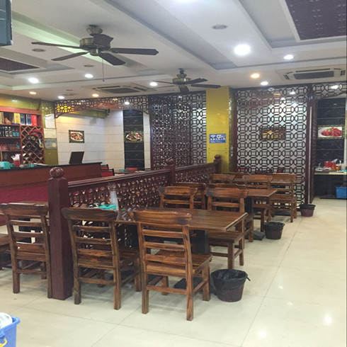 蝦烤匯農家菜店內