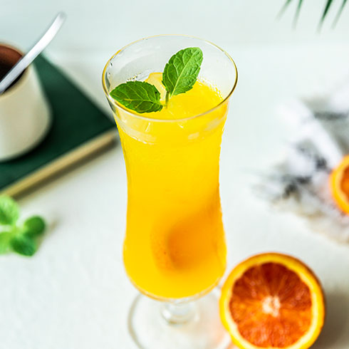 中薯噠創意薯條-香橙冰涼飲