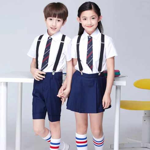 魔法童話(huà)童裝-夏季背帶校服套裝