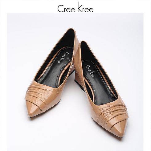 Creekree時尚男女鞋-平底尖頭單鞋