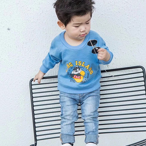 米可童裝-卡通圓領衛衣