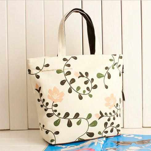 名眾優品時尚百貨-花藤帆布單肩包