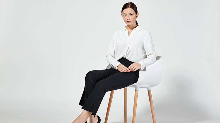 BLSS布倫圣絲-白衫黑褲商務套裝